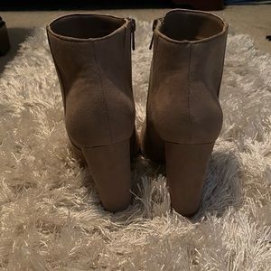 Nude High Heel Booties